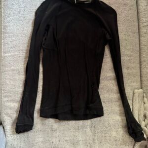lululemon athletica Classic Black Long Sleeve Tee